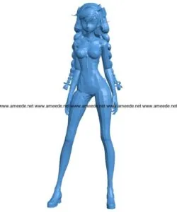 Miss kiana kaslana B004028 file stl free download 3D Model for CNC and 3d printer