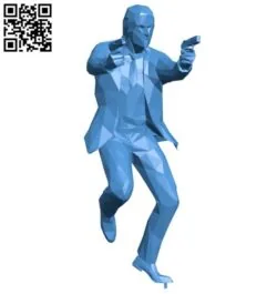 Mr John Wick B004217 file stl free download 3D Model for CNC and 3d printer