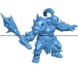 Ogre Marauder man B003984 file stl free download 3D Model for CNC and 3d printer