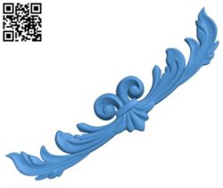 Pattern Dekor flowers A003286 wood carving file stl for Artcam and Aspire jdpaint free vector art 3d model download for CNC
