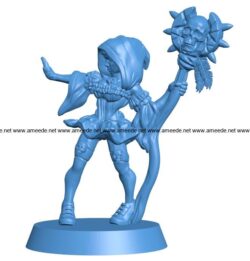 Summoner Women B004007 file stl free download 3D Model for CNC and 3d printer