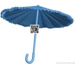 Umbrella B004150 file stl free download 3D Model for CNC and 3d printer