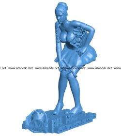 Woman Princess Leia – Do the Shopping B003895 file stl free download 3D Model for CNC and 3d printer