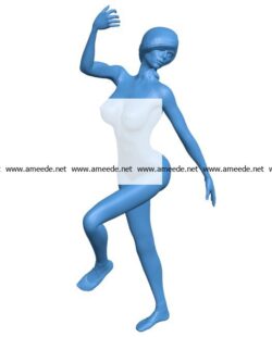 Woman silvia B003814 file stl free download 3D Model for CNC and 3d printer