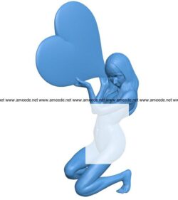 Women B004104 file stl free download 3D Model for CNC and 3d printer