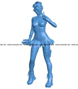 Women dangerous greeting B003870 file stl free download 3D Model for CNC and 3d printer