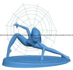 Women spider gwen B004073 file stl free download 3D Model for CNC and 3d printer