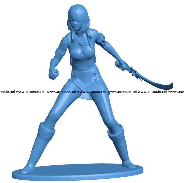 Women stabby B004036 file stl free download 3D Model for CNC and 3d printer