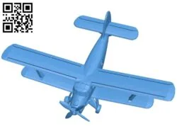 AN-2 airplane B004592 file stl free download 3D Model for CNC and 3d printer