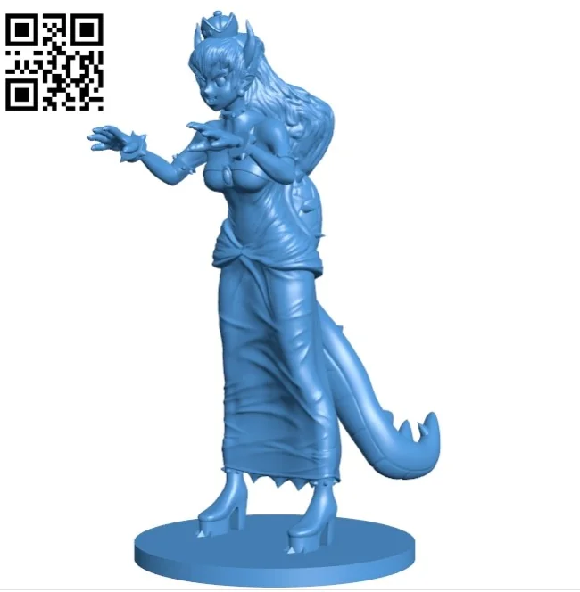 Bowsette Mini B004806 file stl free download 3D Model for CNC and 3d printe