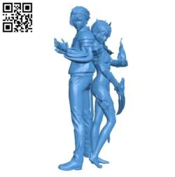 Brother and sister B004807 file stl free download 3D Model for CNC and 3d printer