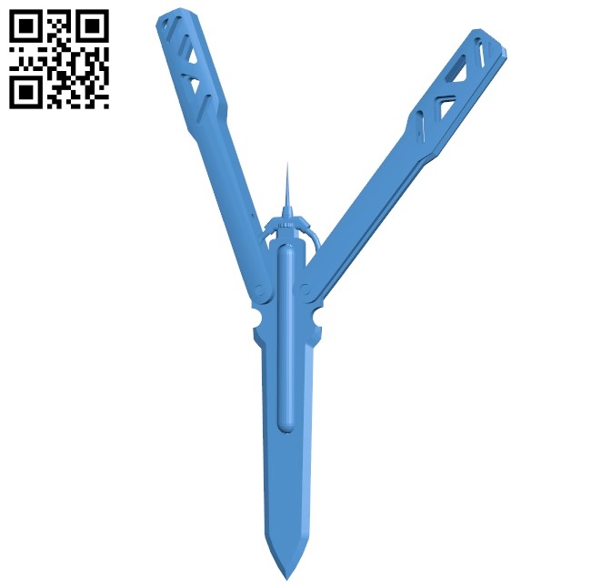 Butterfly Knife B004812 stl free download 3D Model for CNC and 3d printer – Download Stl Files