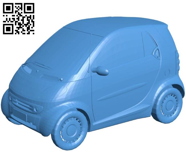 Car Smart Fortwo 450 CDI B004538 file stl free download 3D Model for CNC  and 3d printer – Free download 3d model Files