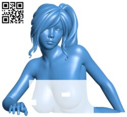 Cartoon woman B004819 file stl free download 3D Model for CNC and 3d printer