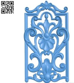 Door pattern A003348 wood carving file stl for Artcam and Aspire jdpaint free vector art 3d model download for CNC