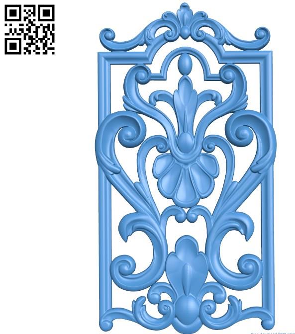 Door pattern A003348 wood carving file stl for Artcam and Aspire jdpaint free vector art 3d model download for CNC