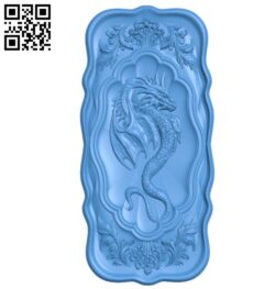 Dragon pattern design A003356 wood carving file stl for Artcam and Aspire free art 3d model download for CNC