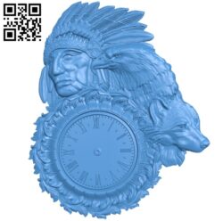 Indian wall clock A003568 wood carving file stl for Artcam and Aspire free art 3d model download for CNC