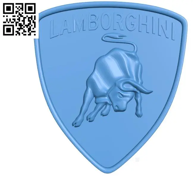 Lamborghini sign logo B004445 file stl free download 3D Model for CNC and 3d printer