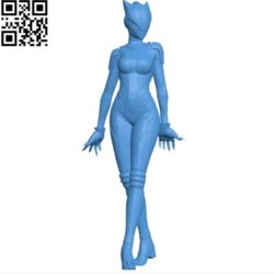 Lynx woman B004687 file stl free download 3D Model for CNC and 3d printer