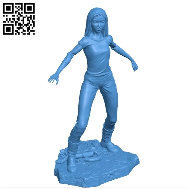 Miss Alita B004583 file stl free download 3D Model for CNC and 3d printer