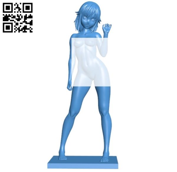 Miss Anime B004783 file stl free download 3D Model for CNC and 3d