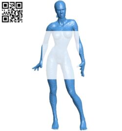 Miss Mystique B004442 file stl free download 3D Model for CNC and 3d printer