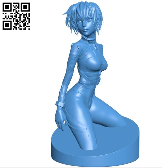 Miss Rey Ayanami Sculpt B004563 file stl free download 3D Model for CNC and 3d printer