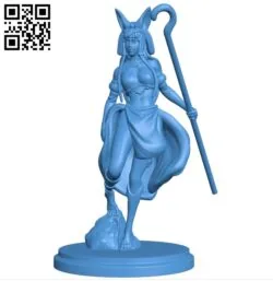 Miss egyptian goddess B004648 file stl free download 3D Model for CNC and 3d printer