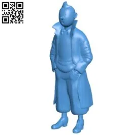 Mr tintin B004479 file stl free download 3D Model for CNC and 3d printer