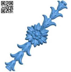 Pattern Dekor flowers A003333 wood carving file stl for Artcam and Aspire jdpaint free vector art 3d model download for CNC