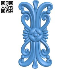 Pattern Dekor flowers A003435 wood carving file stl for Artcam and Aspire free art 3d model download for CNC