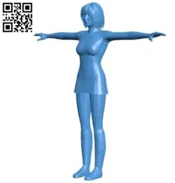 Redhead girl B004566 file stl free download 3D Model for CNC and 3d printer