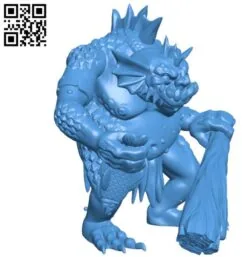 River troll B004561 file stl free download 3D Model for CNC and 3d printer