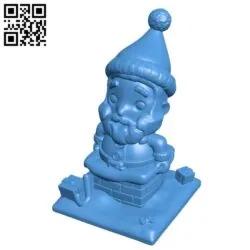 Santa Trapped UP Santa Claus B004552 file stl free download 3D Model for CNC and 3d printer