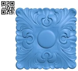 Square pattern A003425 wood carving file stl for Artcam and Aspire free art 3d model download for CNC