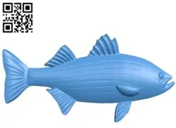 The fish – Salmon A003579 wood carving file stl for Artcam and Aspire free art 3d model download for CNC