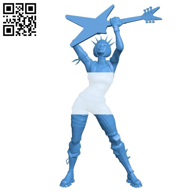 Woman with power chord B004702 file stl free download 3D Model for CNC and 3d printer