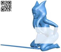 Women AhsokaTano B004458 file stl free download 3D Model for CNC and 3d printer