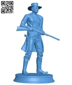 Cowboys with gun B004910 file stl free download 3D Model for CNC and 3d printer