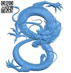 Dragon A003720 wood carving file stl for Artcam and Aspire free art 3d model download for CNC