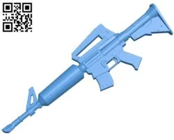 Fortnite AR Gun B005013 file stl free download 3D Model for CNC and 3d printer