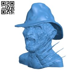 Freddy Krueger  B004870 file stl free download 3D Model for CNC and 3d printer