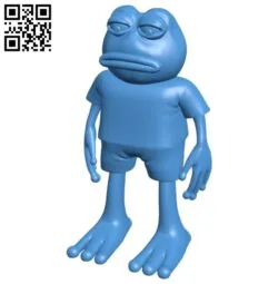 Pepe frog B004987 file stl free download 3D Model for CNC and 3d printer