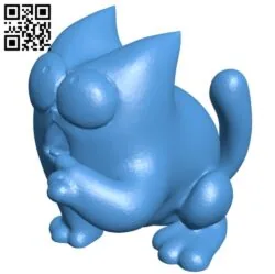 Simon cat hungry B005082 file stl free download 3D Model for CNC and 3d printer