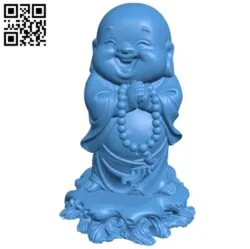 Small Buddha image B004977 file stl free download 3D Model for CNC and 3d printer