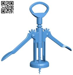 Corkscrew B005417 file stl free download 3D Model for CNC and 3d printer