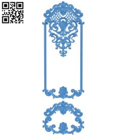 Door pattern design A004039 download free stl files 3d model for CNC wood carving