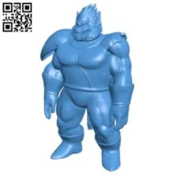 Dragon balls vegeta B005525 free download stl file 3D Model for CNC and 3d printer