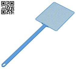 Fly swatter B005548 download free stl files 3d model for 3d printer and CNC carving